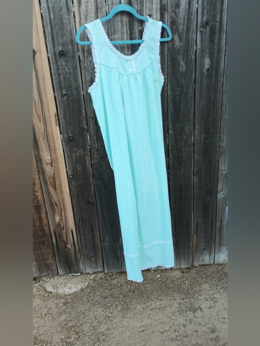 Vintage Gingham Nightgown